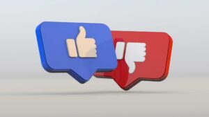 Like/dislike réseaux sociaux