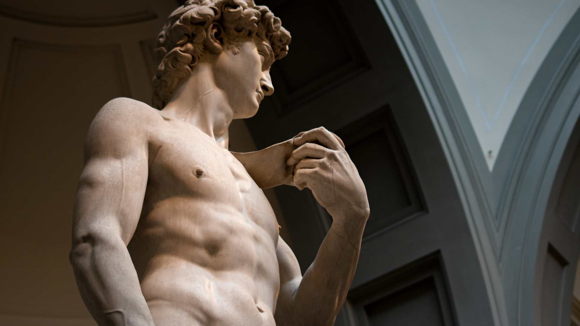 Statue dans un musée