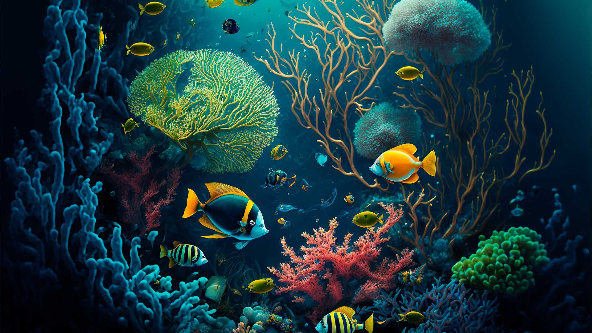 Dessin d'un aquarium 